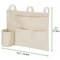 mDesign Fabric Bedside Hanging Storage Organizer Caddy Pocket